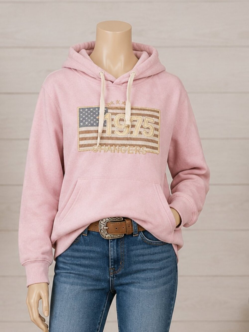 California City Wear Pink Hoodie | Size L | Washed Not Worn